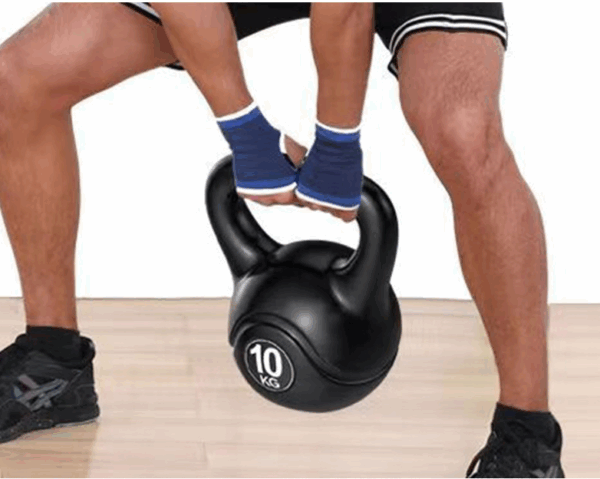 10kg black kettlebell