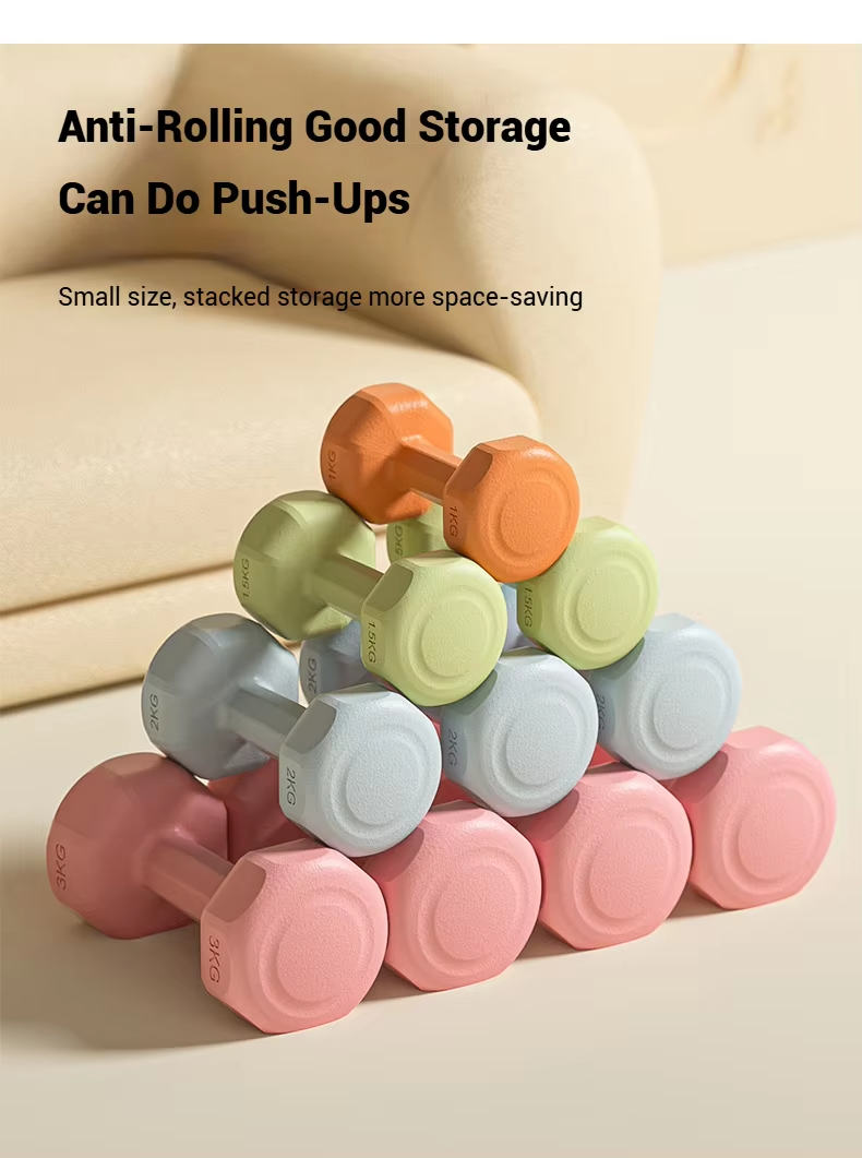 Anti rolling dumbbell