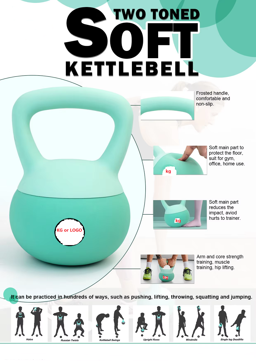 kettlebell with customized logo